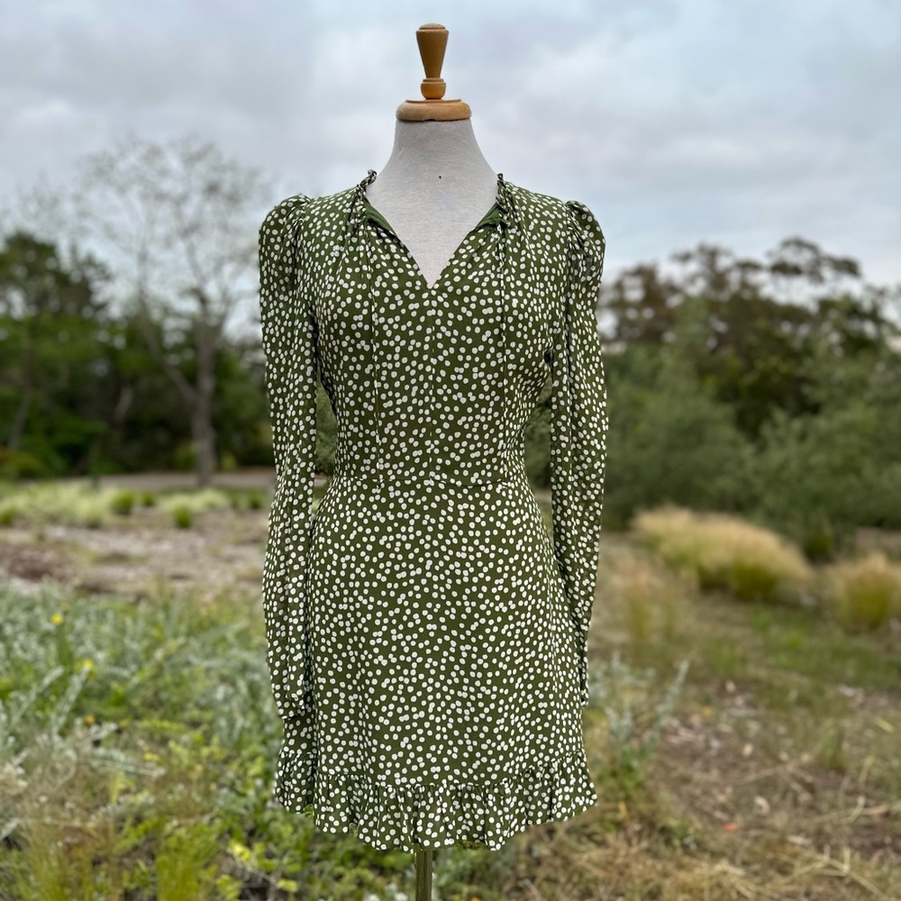 Reformation Green Marcy dress Sz 6